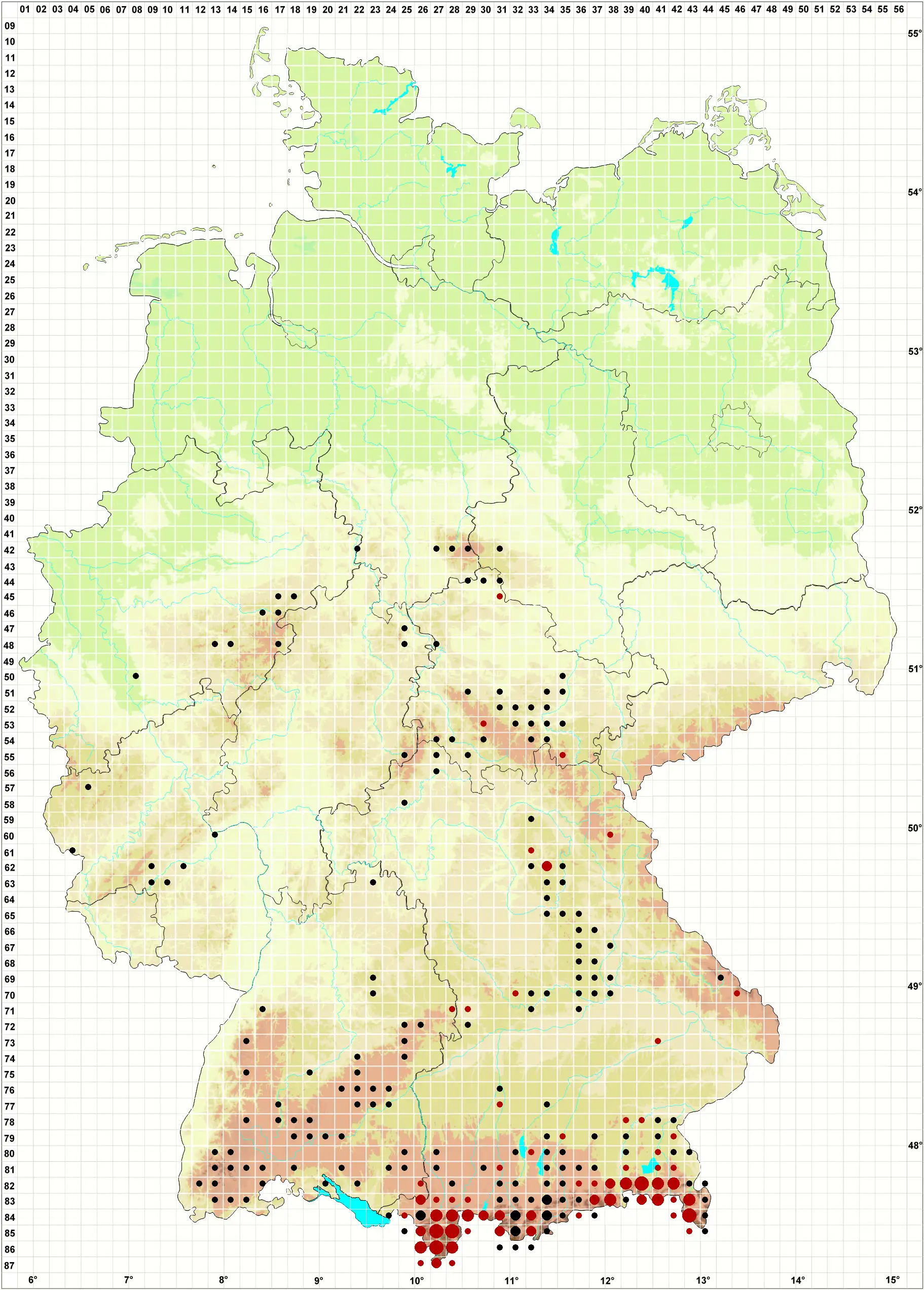 Verbreitungskarte Deutschland