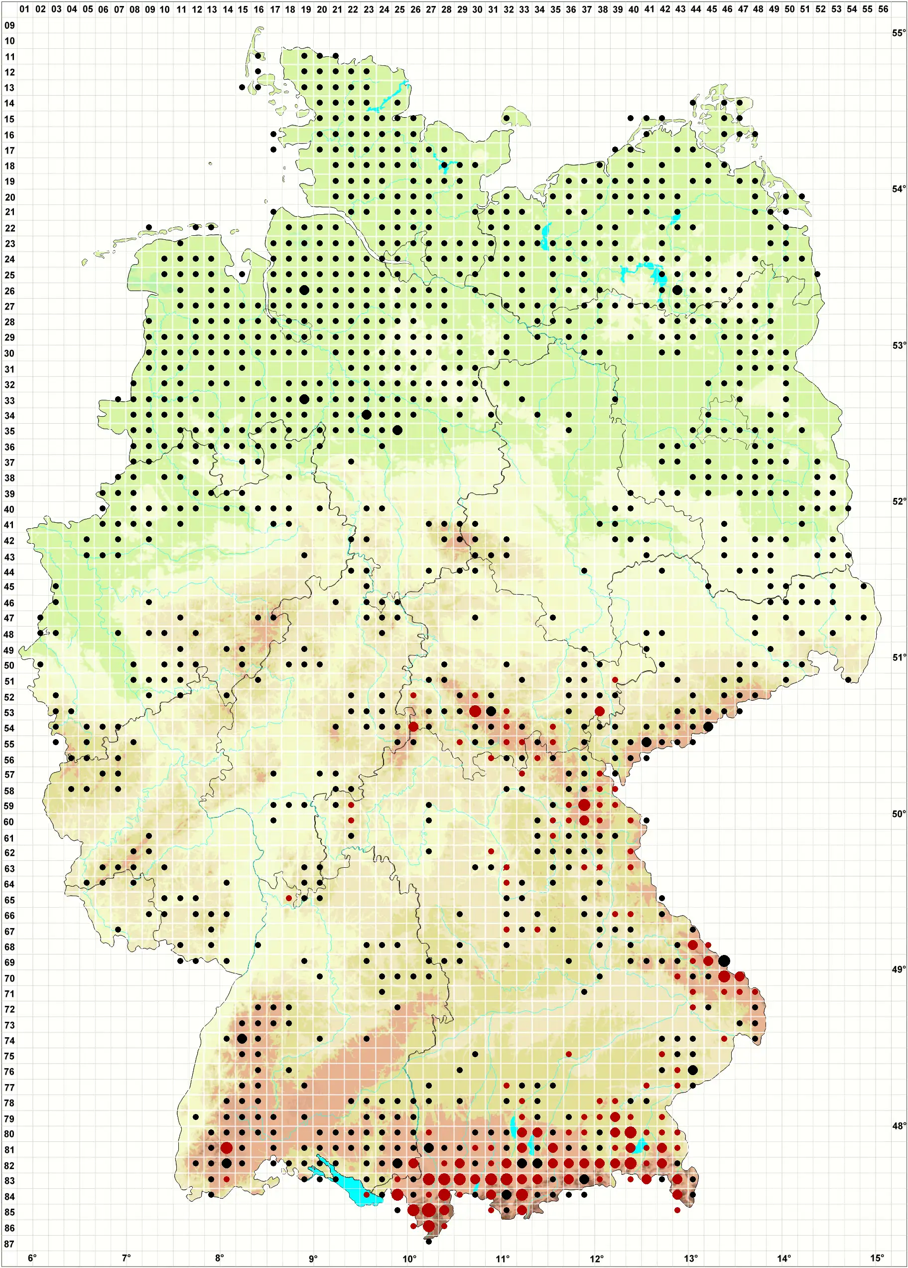 Verbreitungskarte Deutschland